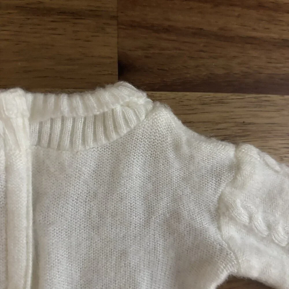 American Girl Gray & Pink Bomber Jacket &‎ Cable Knit Sweater FLAWS! AS IS!